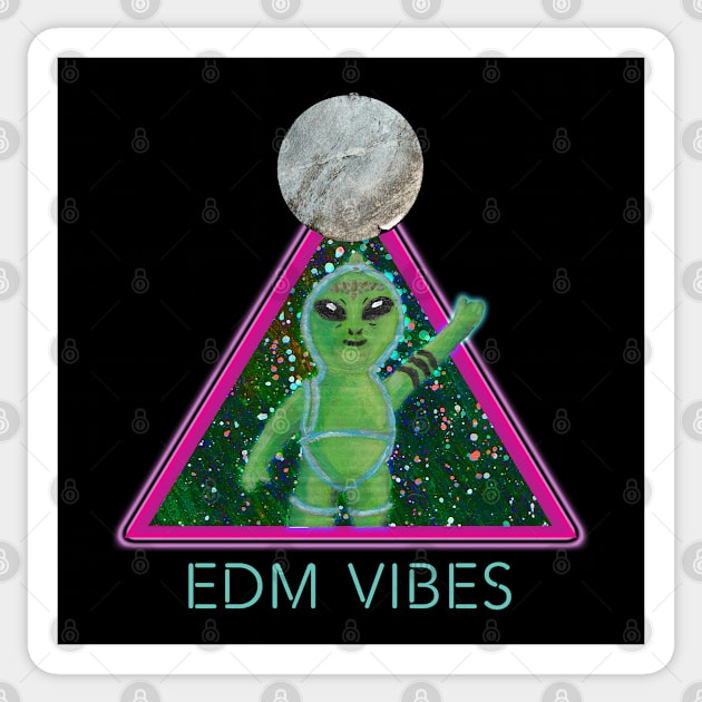 EDM Vibes Sticker by Nerd Stuff